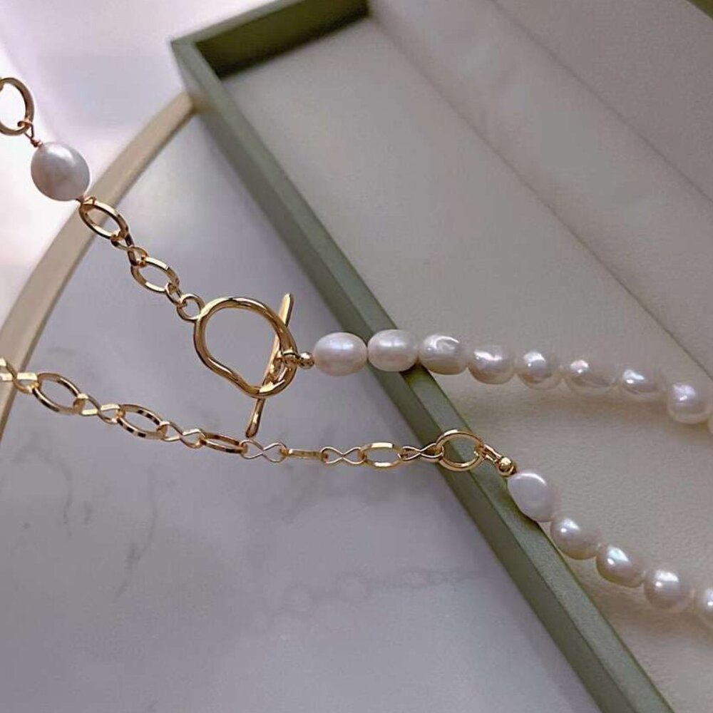 Baroque Hip-Hop Freshwater Pearl Necklace